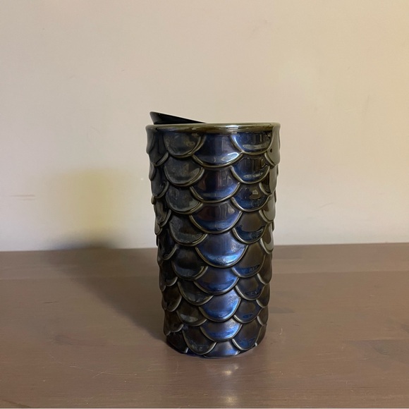 Starbucks Iridescent Onyx Mermaid Scale Ceramic Tumbler - Picture 3 of 8